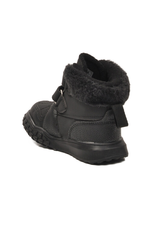 Siyah Cırtlı Kaymaz Taban Unisex Çocuk Bot Shade B