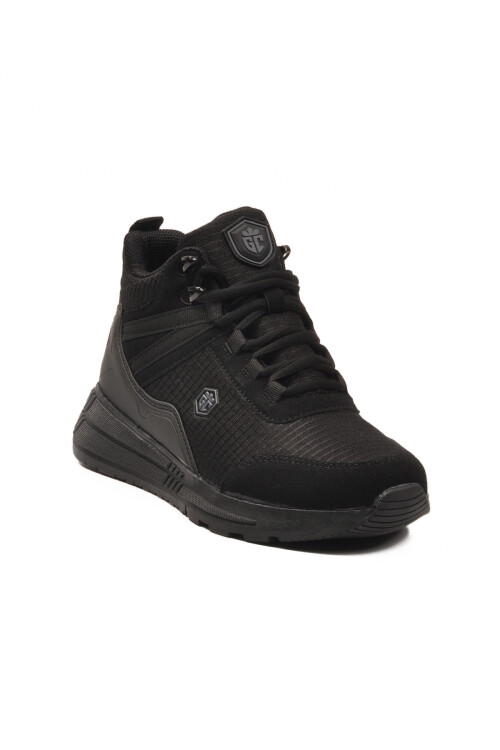 Siyah Bilek Boy Kaymaz Bağcıklı Hafif Unisex Bot 2880 G