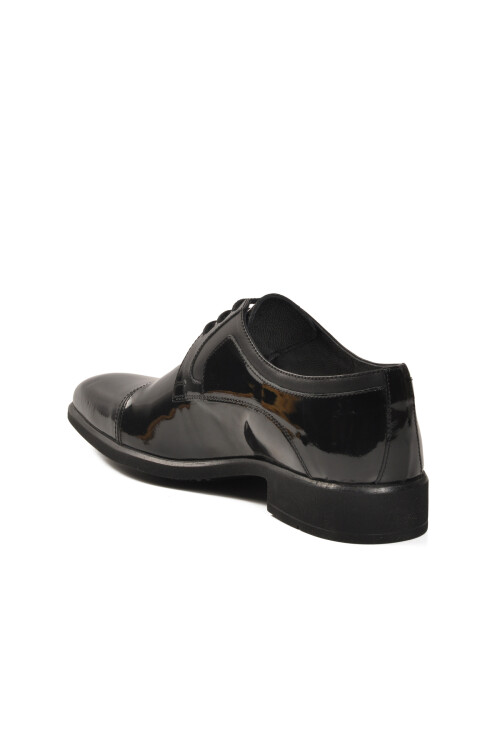 Siyah Rugan Hakiki Deri Erkek Klasik Ayakkabı 02240-26K M