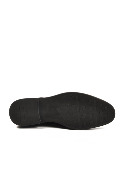 Siyah Rugan Hakiki Deri Erkek Klasik Ayakkabı 025 M