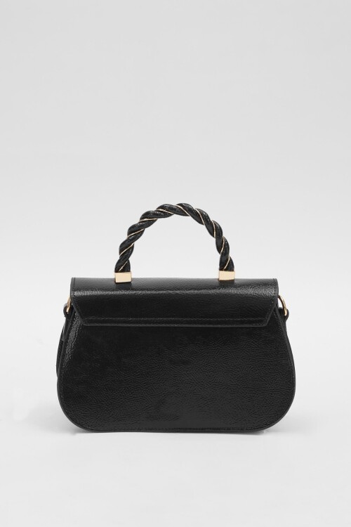 Siyah Rugan Kadın El ve Omuz Çantası 930179