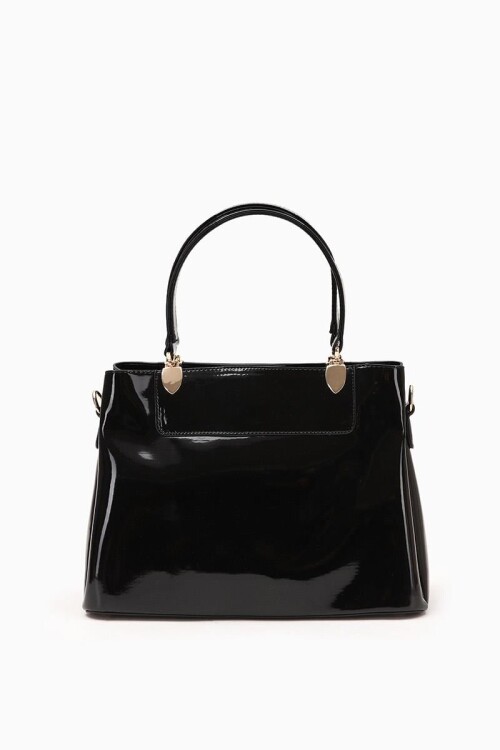 Siyah Rugan Kadın El ve Omuz Çantası 930120