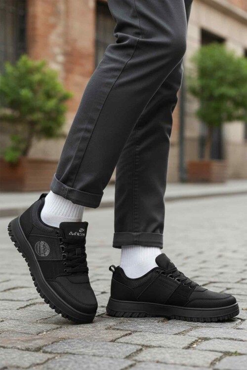 Siyah Bağcıklı Erkek Casual Ayakkabı 582 M