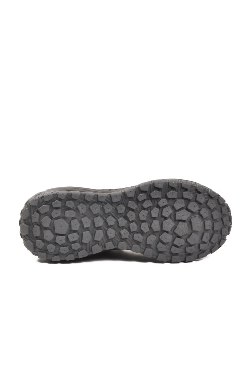 Siyah Kaymaz Bağcıklı Esnek Erkek Spor Ayakkabı Osiria 2035 M