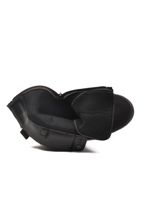 Siyah İçi Polarlı Kaymaz Taban Kız Çocuk Bot G-1001 F Zncr