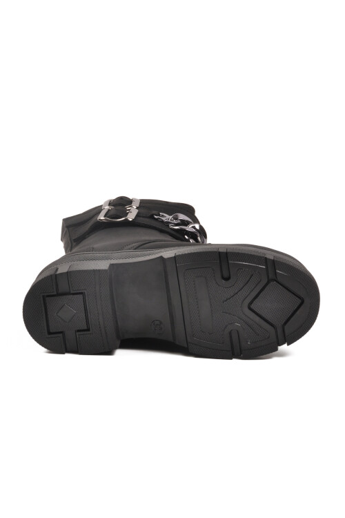 Siyah İçi Polarlı Kaymaz Taban Kız Çocuk Bot G-1001 F Zncr