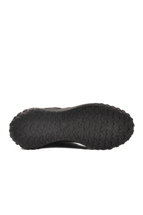 Siyah Bağcıklı Kaymaz Taban Erkek Spor Ayakkabı Mosk 2049 M