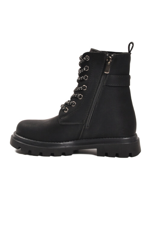 Siyah İçi Polarlı Kaymaz Kız Çocuk Bot Aleda F