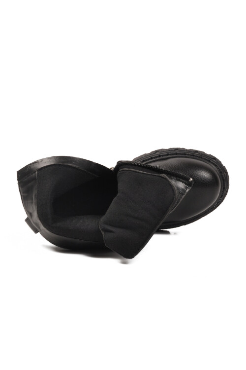 Siyah İçi Polarlı Kaymaz Kız Çocuk Bot Caneda F