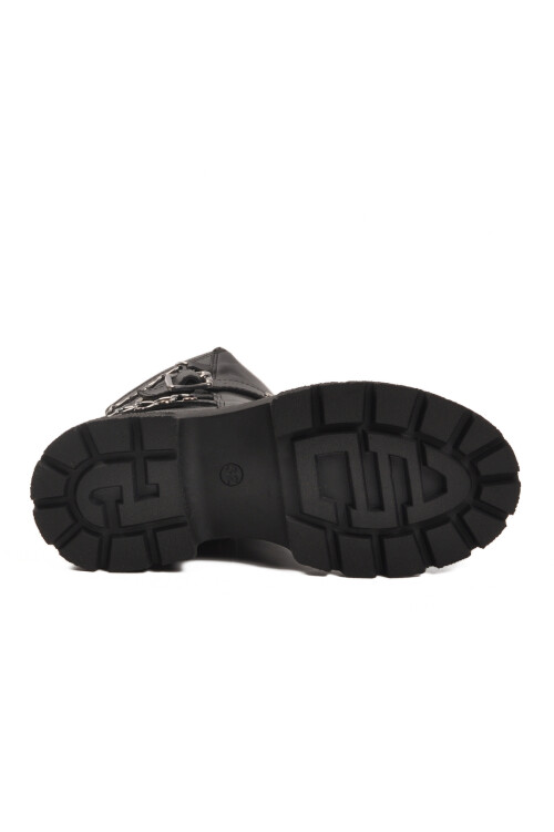 Siyah İçi Polarlı Kaymaz Kız Çocuk Bot Dante F