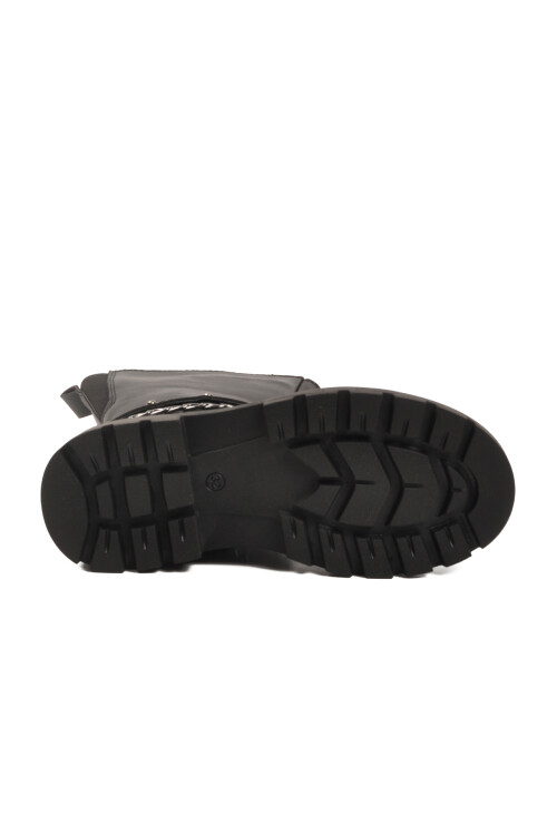 Siyah İçi Polarlı Fermuarlı Kız Çocuk Çizme Paris-26K F