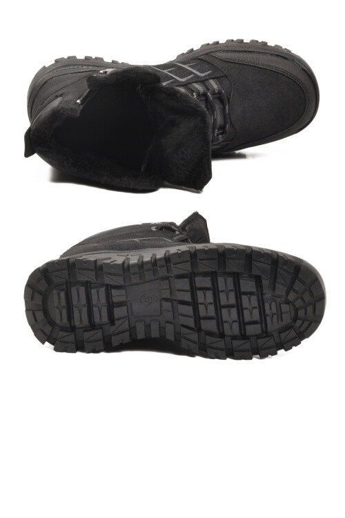 Siyah İçi Kürklü Kaymaz Taban Unisex Bot 700 G