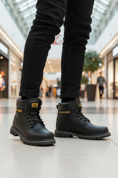 Siyah Soğuğa Dirençli Kaymaz Unisex Bot 922 G