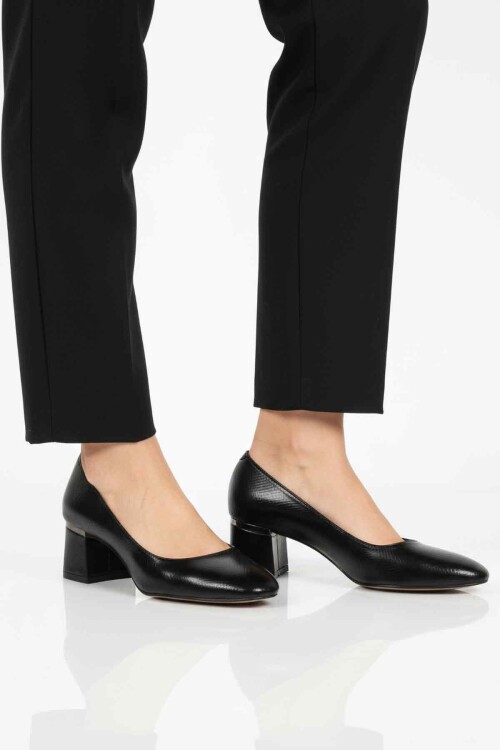 Siyah Kadın Topuklu Ayakkabı 357184 Z