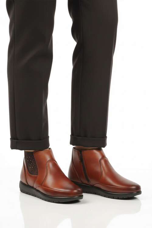 Taba Jel Taban Anatomik Fermuarlı Kadın Bot 301 Z