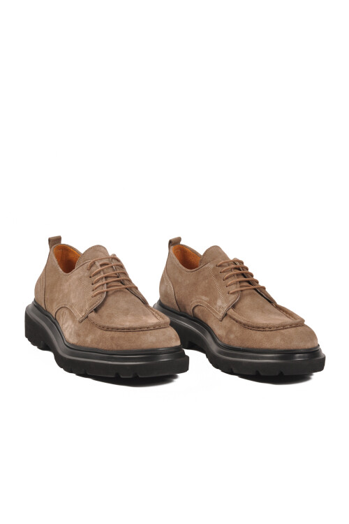 Vizon Nubuk Hakiki Deri Erkek Casual Ayakkabı 54083 M