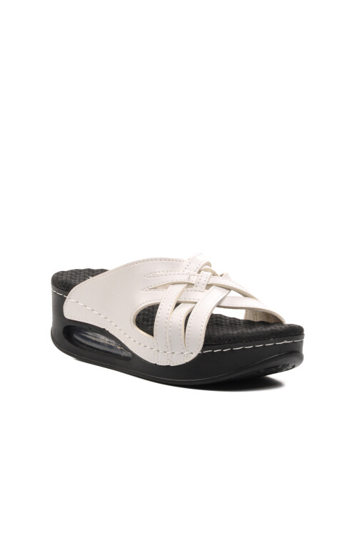 Beyaz  Kadın Terlik 100-933 Z