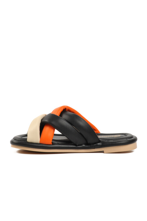 شبشب نسائي أسود برتقالي Soldoy 15 Z