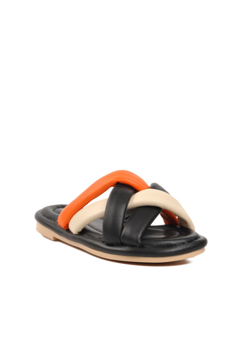 شبشب نسائي أسود برتقالي Soldoy 15 Z