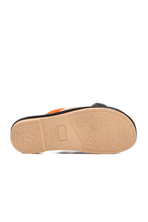 شبشب نسائي أسود برتقالي Soldoy 15 Z