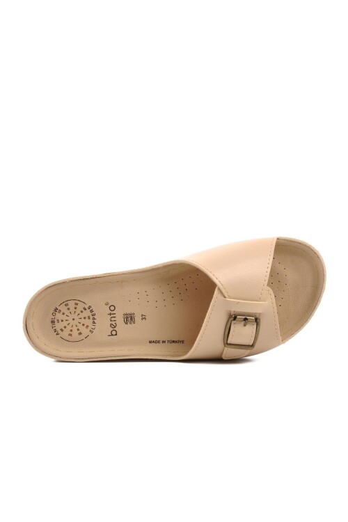 Beige Womens Slippers Ayakmod 15.011 Z