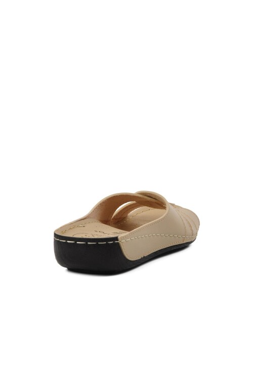 Beige Womens Slippers Ayakmod 16.027 Z