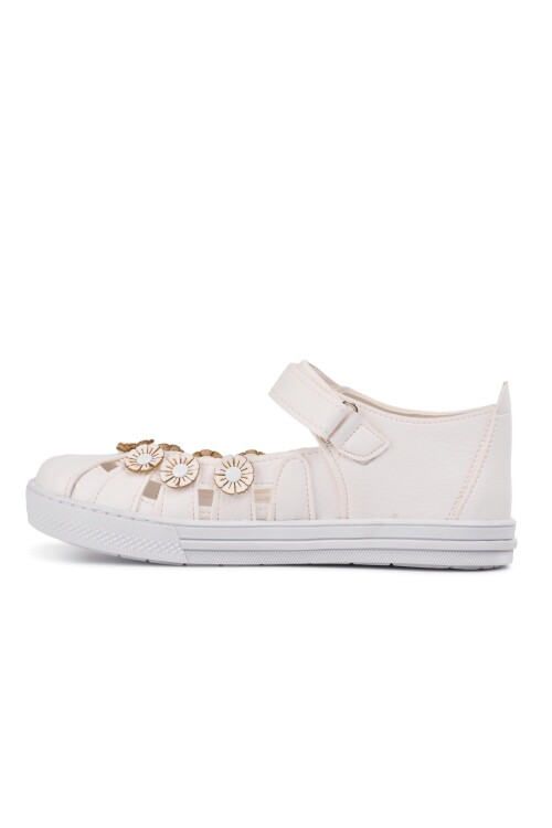 White Comfort Girls Casual Shoes 210106 C