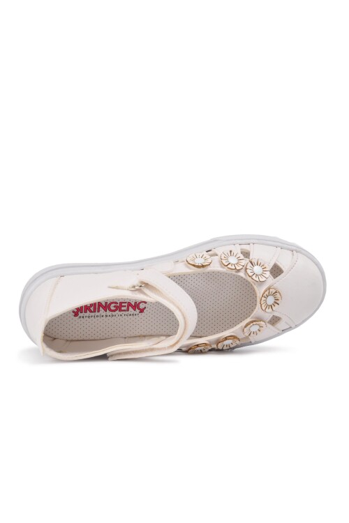 White Comfort Girls Casual Shoes 210106 C