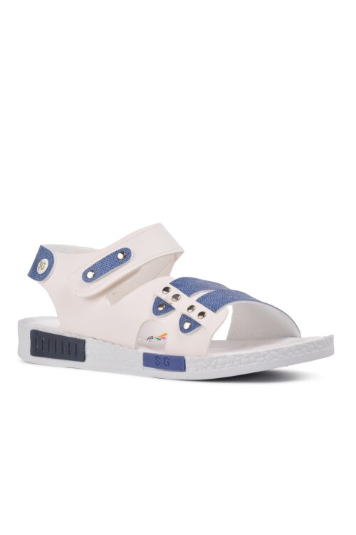 Beyaz Ortopedik Erkek Çocuk Sandalet 210107 Ç