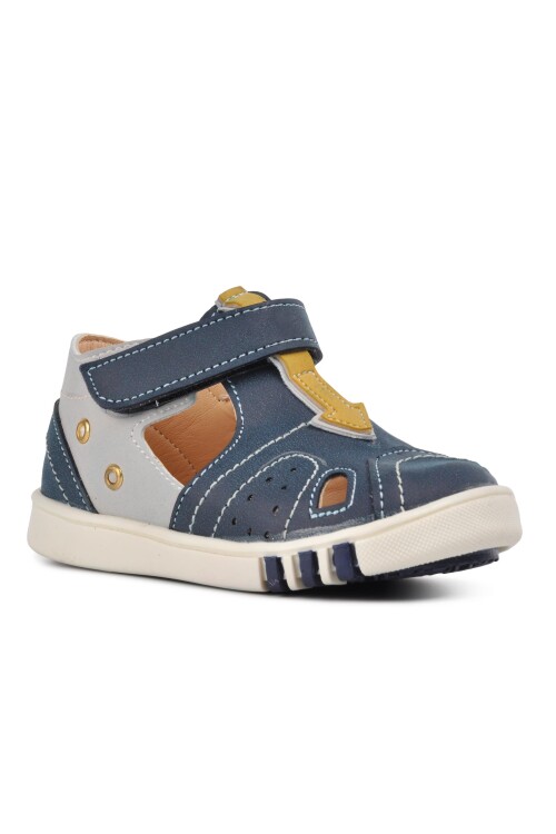 Lacivert Hardal Ortopedik Erkek Çocuk Sandalet 210110 Ç