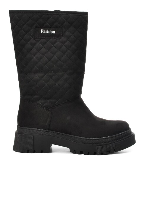 Siyah Süet  Kadın Bot 2226 Z(K)