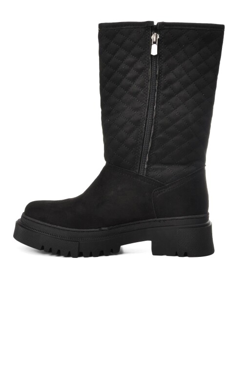 Siyah Süet  Kadın Bot 2226 Z(K)