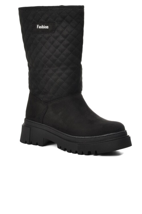 Siyah Süet  Kadın Bot 2226 Z(K)