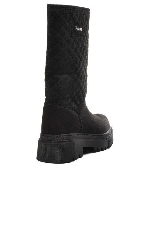 Siyah Süet  Kadın Bot 2226 Z(K)