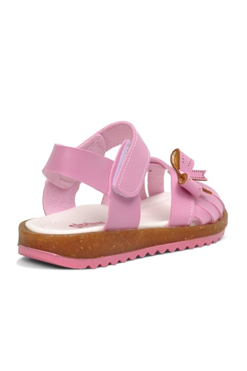 Pembe  Kız Çocuk Düz Sandalet 22Y01 P