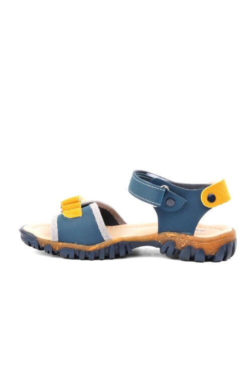 صندل تقويمي للعظام للأولاد أزرق داكن أصفر 22Y06 F