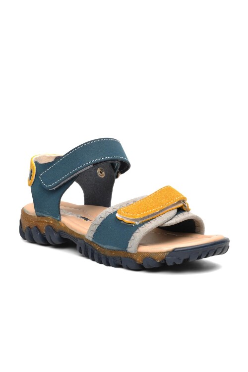 صندل تقويمي للعظام للأولاد أزرق داكن-خردلي 22Y06 P