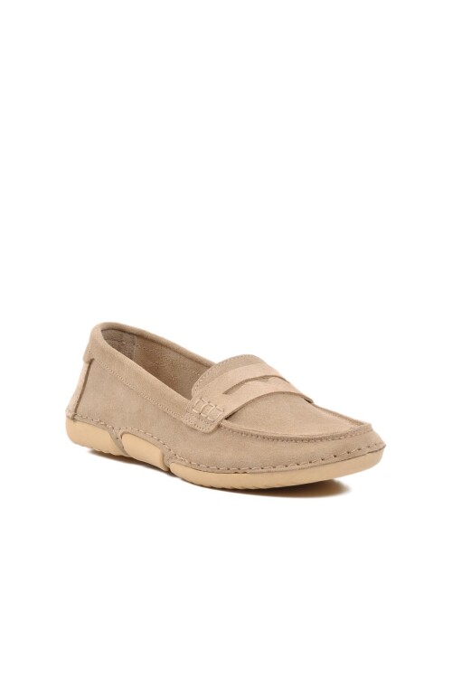 Bej Süet  Kadın Günlük Ayakkabı 23161 Z