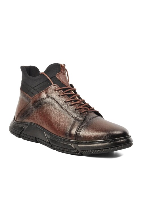 ايكمودحذاء رجالي من الجلد الطبيعي باللون البني 2400