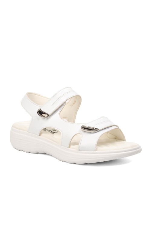 صندل مسطح نسائي أبيض 336 Z