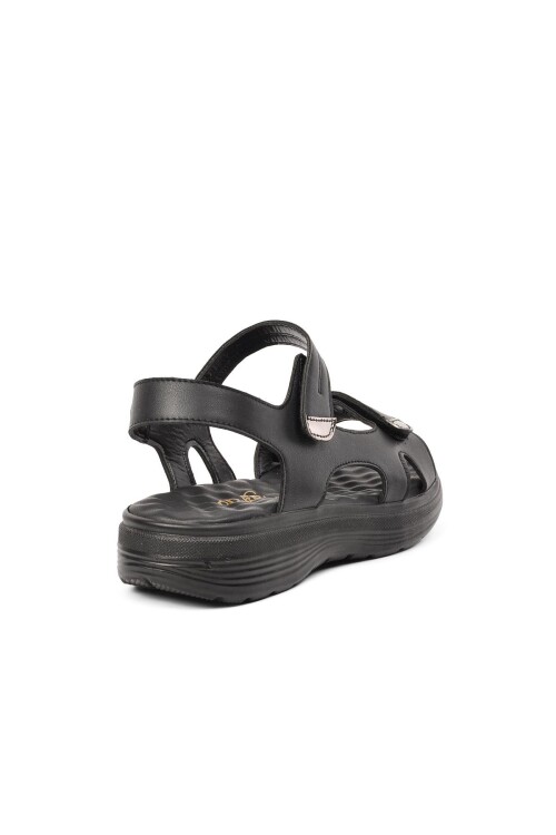 Siyah  Kadın Düz Sandalet 336 Z