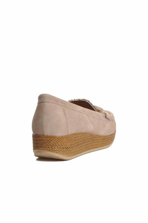 حذاء كاجوال نسائي كريمي Ayakmod 525 Z