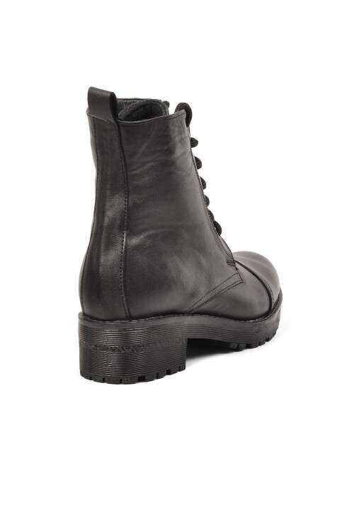 Black Genuine Leather Womens Boots 670 Z