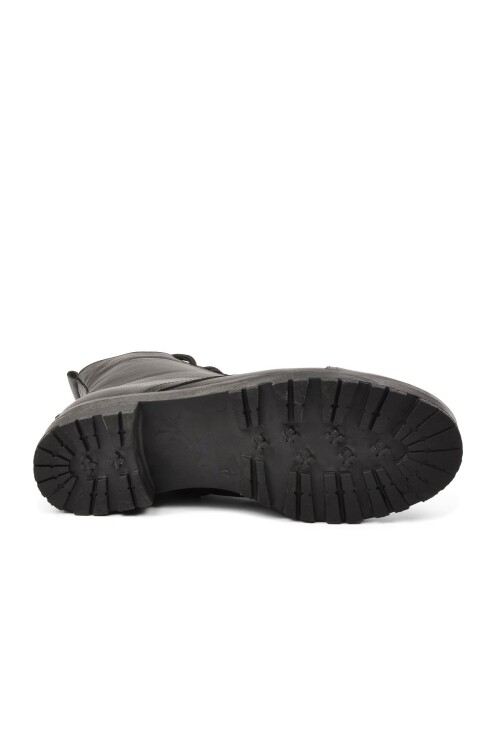 Black Genuine Leather Womens Boots 670 Z