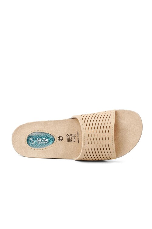 Bej  Kadın Terlik 68-791 Z (Jelli)