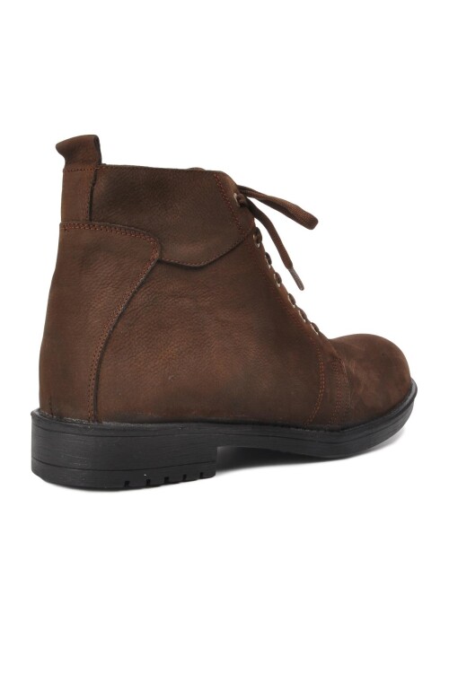 حذاء رجالي من الجلد الطبيعي بني اللون 705 M