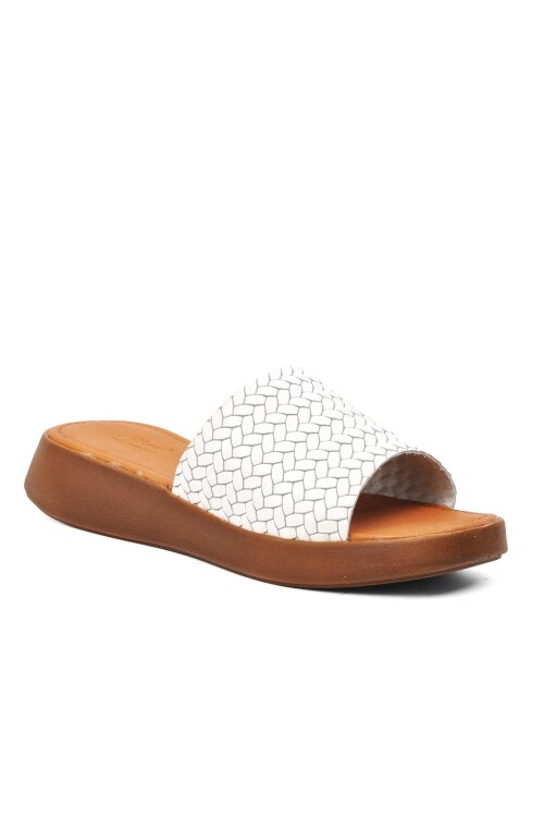 White Womens Slippers 837 Z