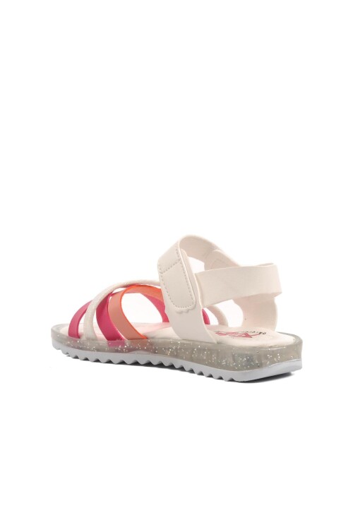 White Orthopedic Girls Sandals 9000 P