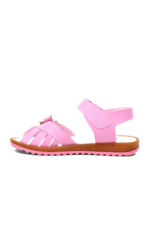 Pembe  Kız Çocuk Düz Sandalet 22Y01 F
