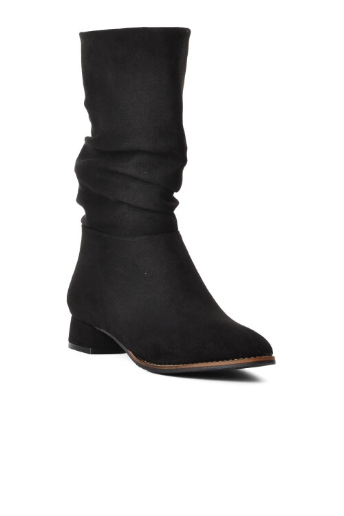 Siyah Süet  Kadın Bot K04 Z